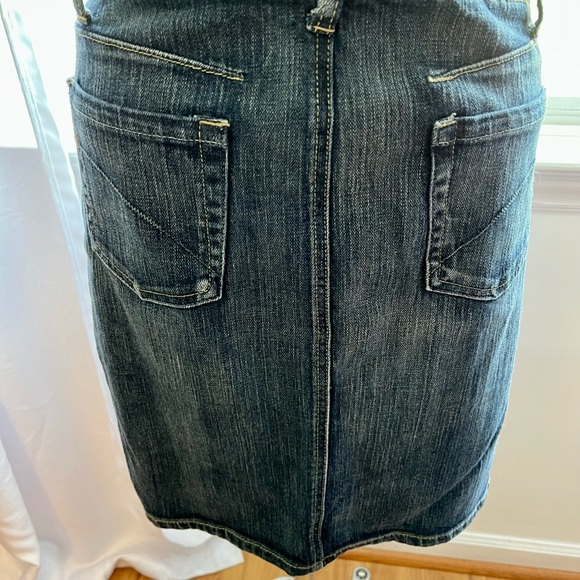 Vintage Precision Fit Dk Demi Skirt Side Spit Size 6 - Picture 2 of 4